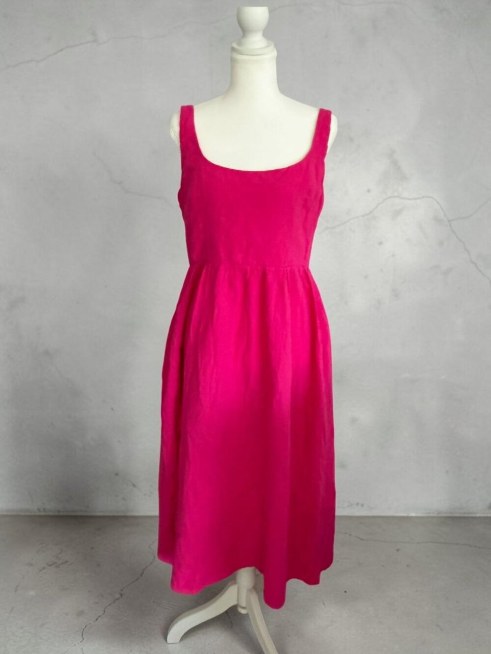 MONROW Pink Midi Length Sun Dress Size L NEW NWT